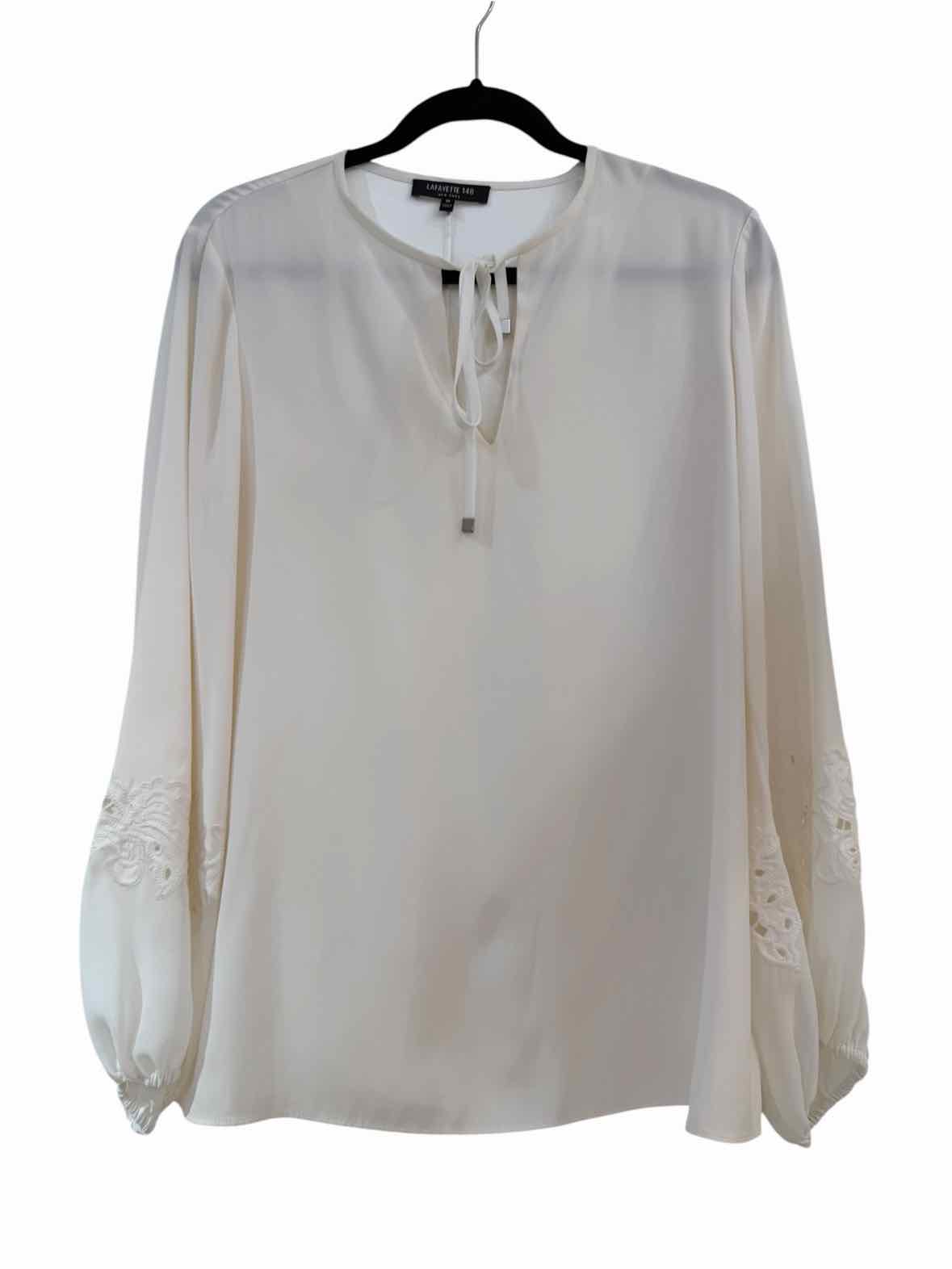 Lafayette 148 White Size M Shirt