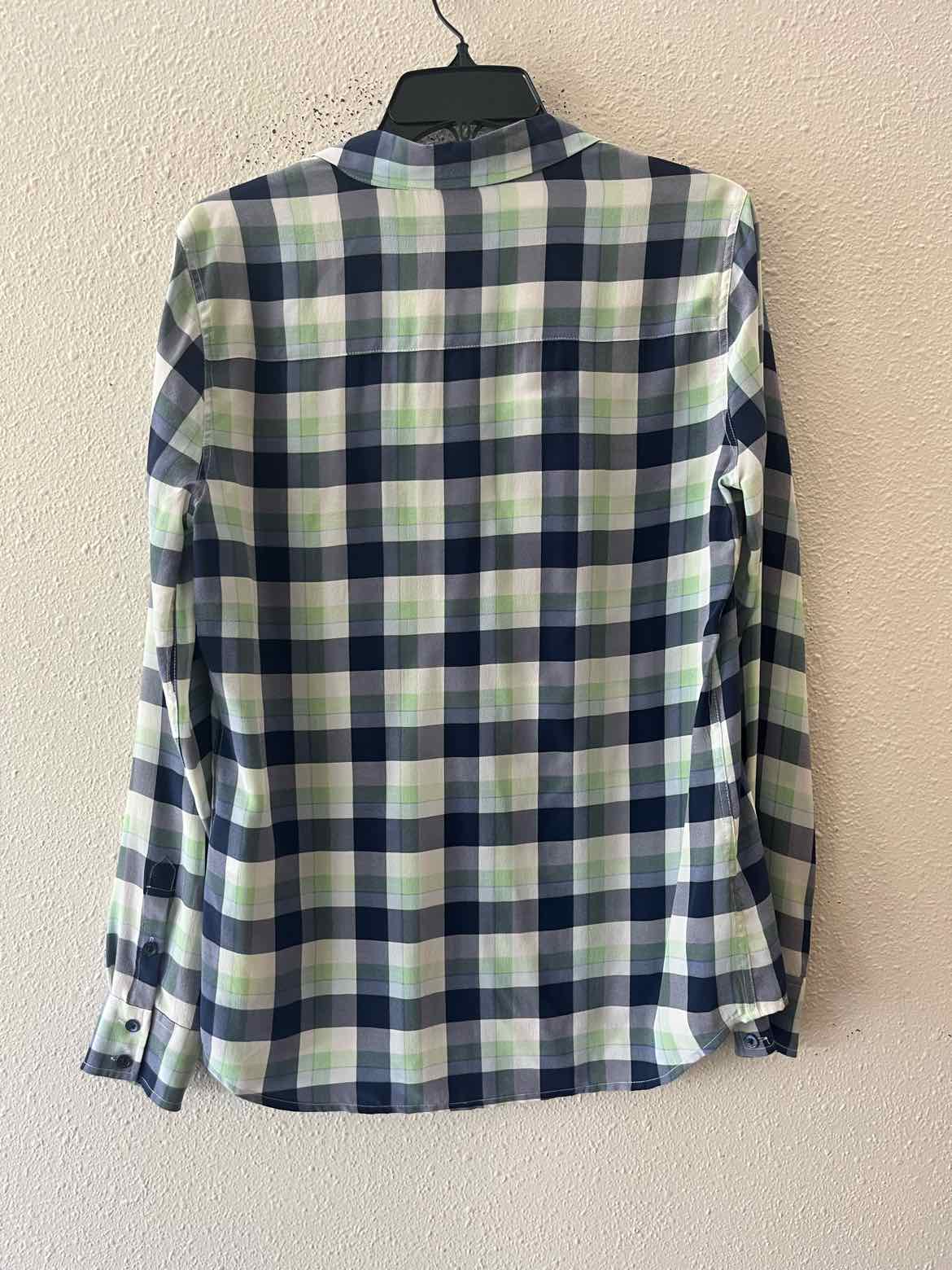 Equipment Blue and Green Size M Shirt