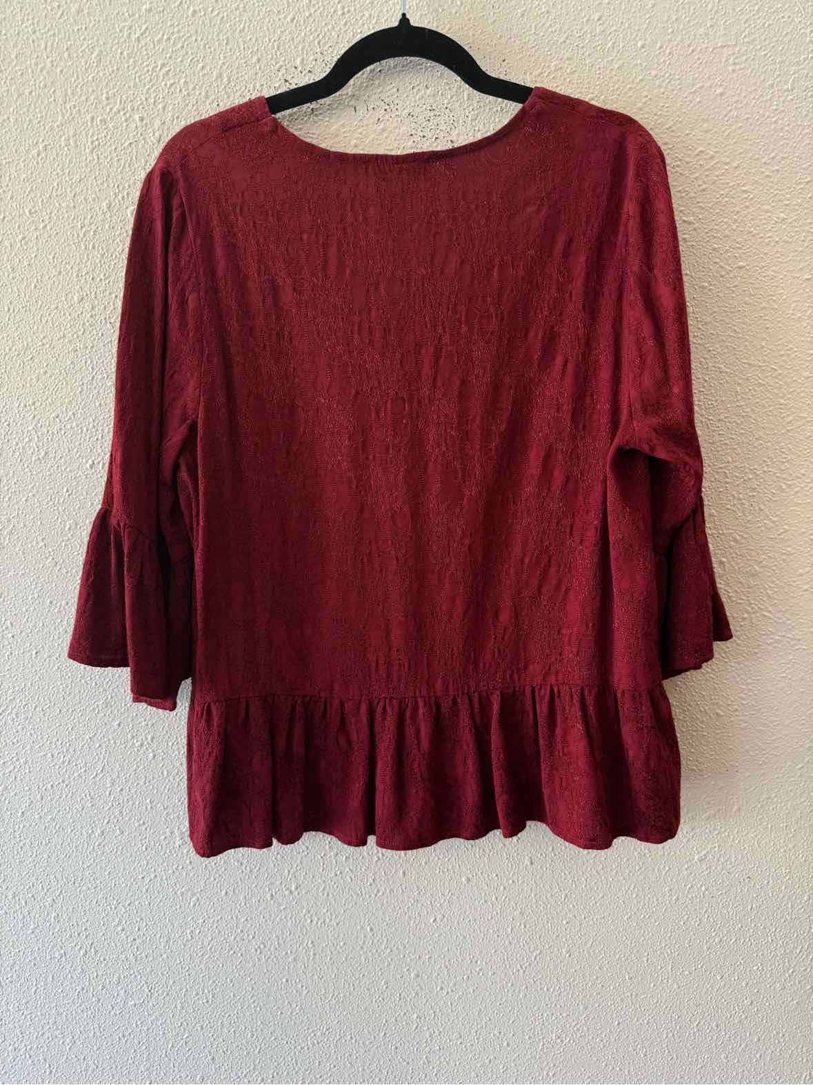 Maven West Maroon Size M Blouse