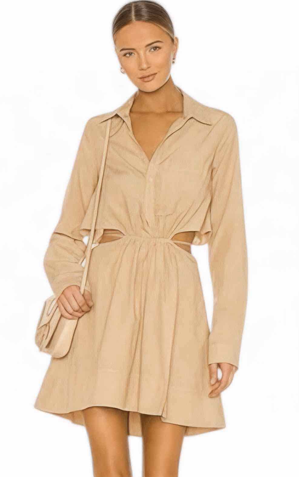 Jonathan Simkhai Khaki Size 6 Dress