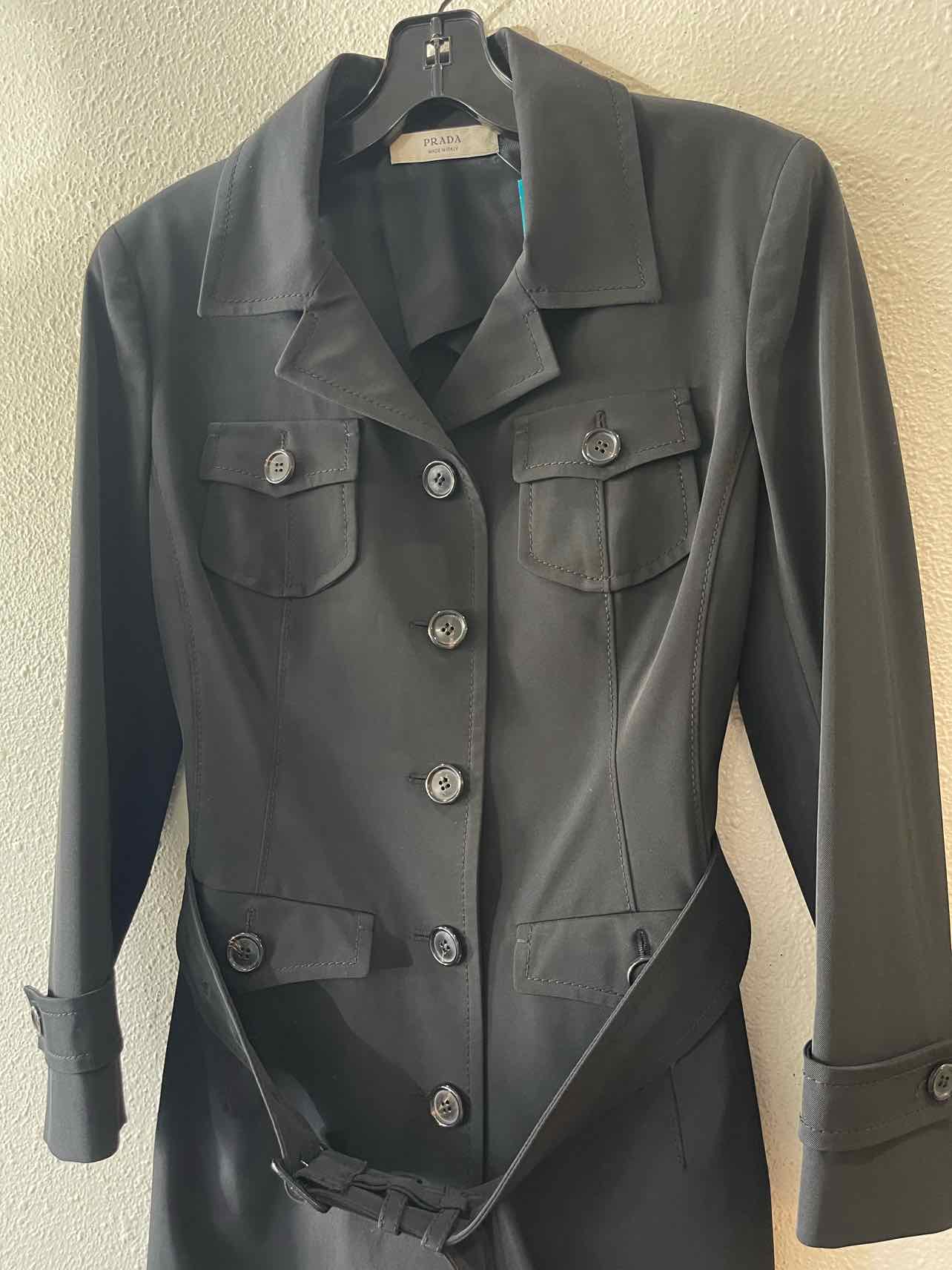 Prada Black Size 42 Coat
