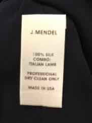 J. Mendel Navy and Black Size 6 Dress