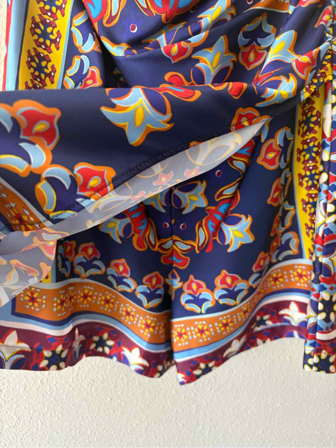 Lavender Brown Blue Multi Size M Romper