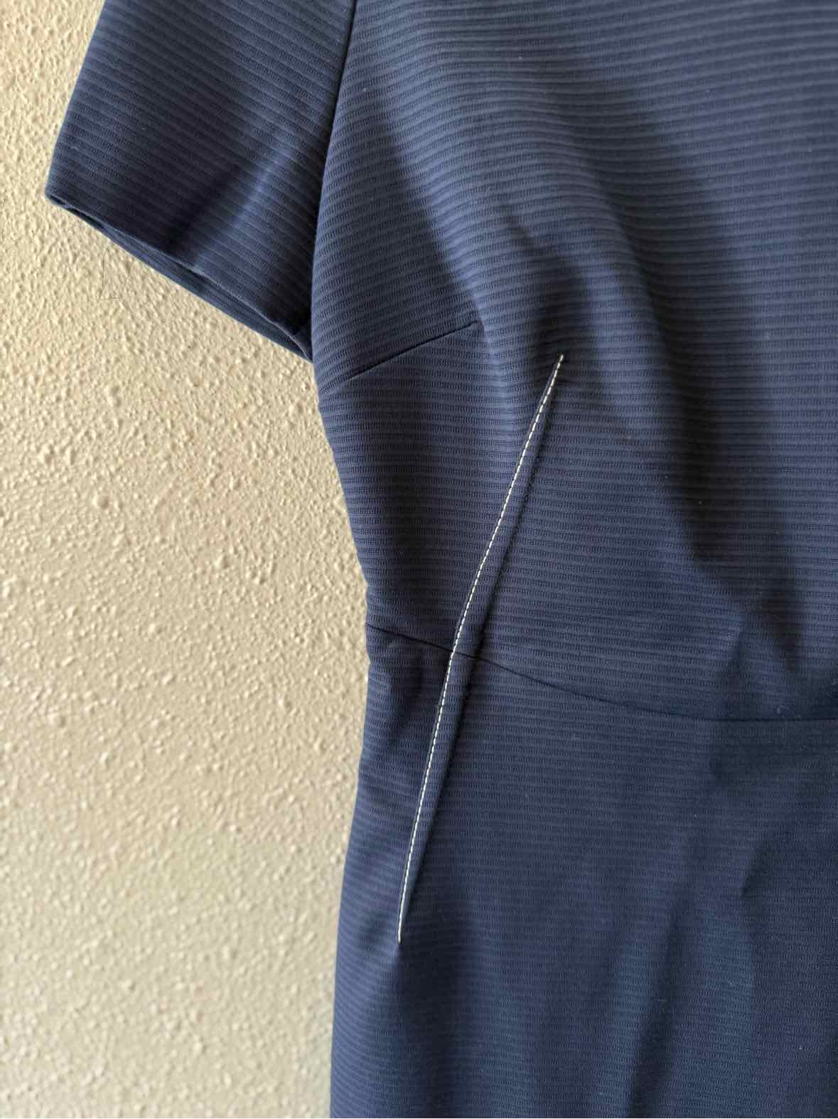 Piazza Sempione Navy and White Size 38 Dress