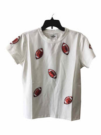 Belle Cher White and Brown Size S Shirt