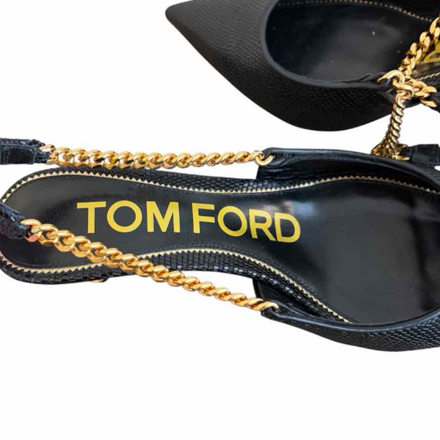 Tom Ford Black and Gold Size 35 Shoes