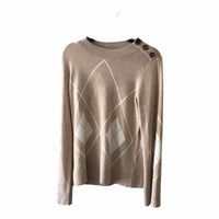 Lele De Baltzac Beige and Cream Size S Sweater