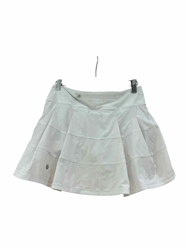 Lululemon White Size 4 Skirt