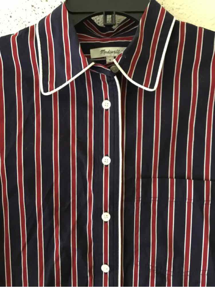 Madewell navy and bergundy Size S Shirt