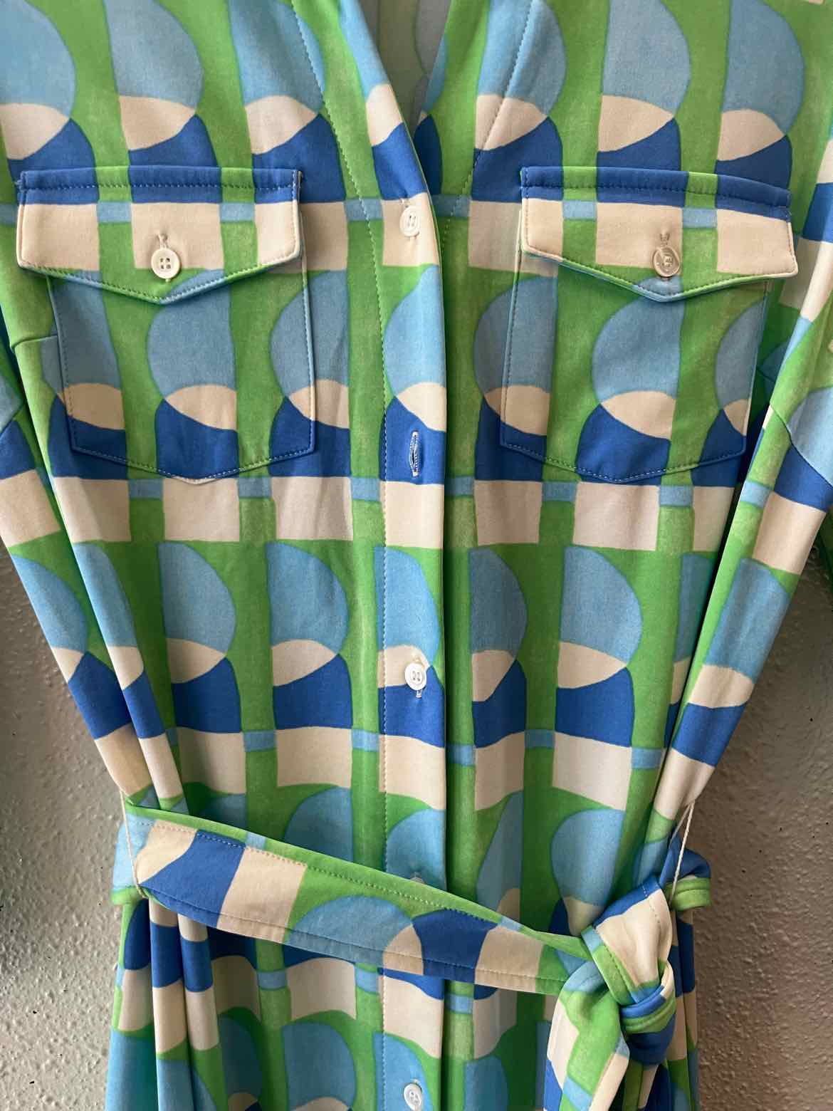 J. McLaughlin Blue and Green Size XS Dress