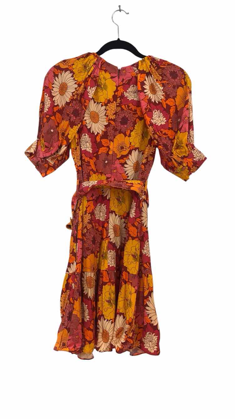 Ted Baker orange and pink Size 1 Dress