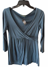 Velvet by G&S Dark Teal Size M Shirt