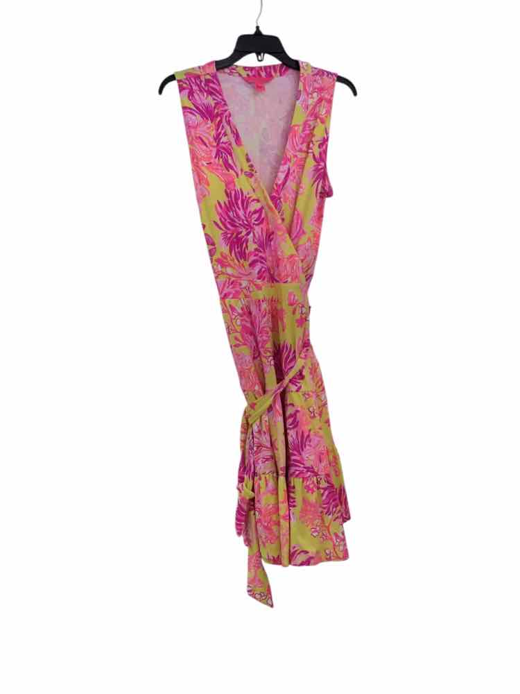 Lilly Pulitzer pink and yellow Size L Dress