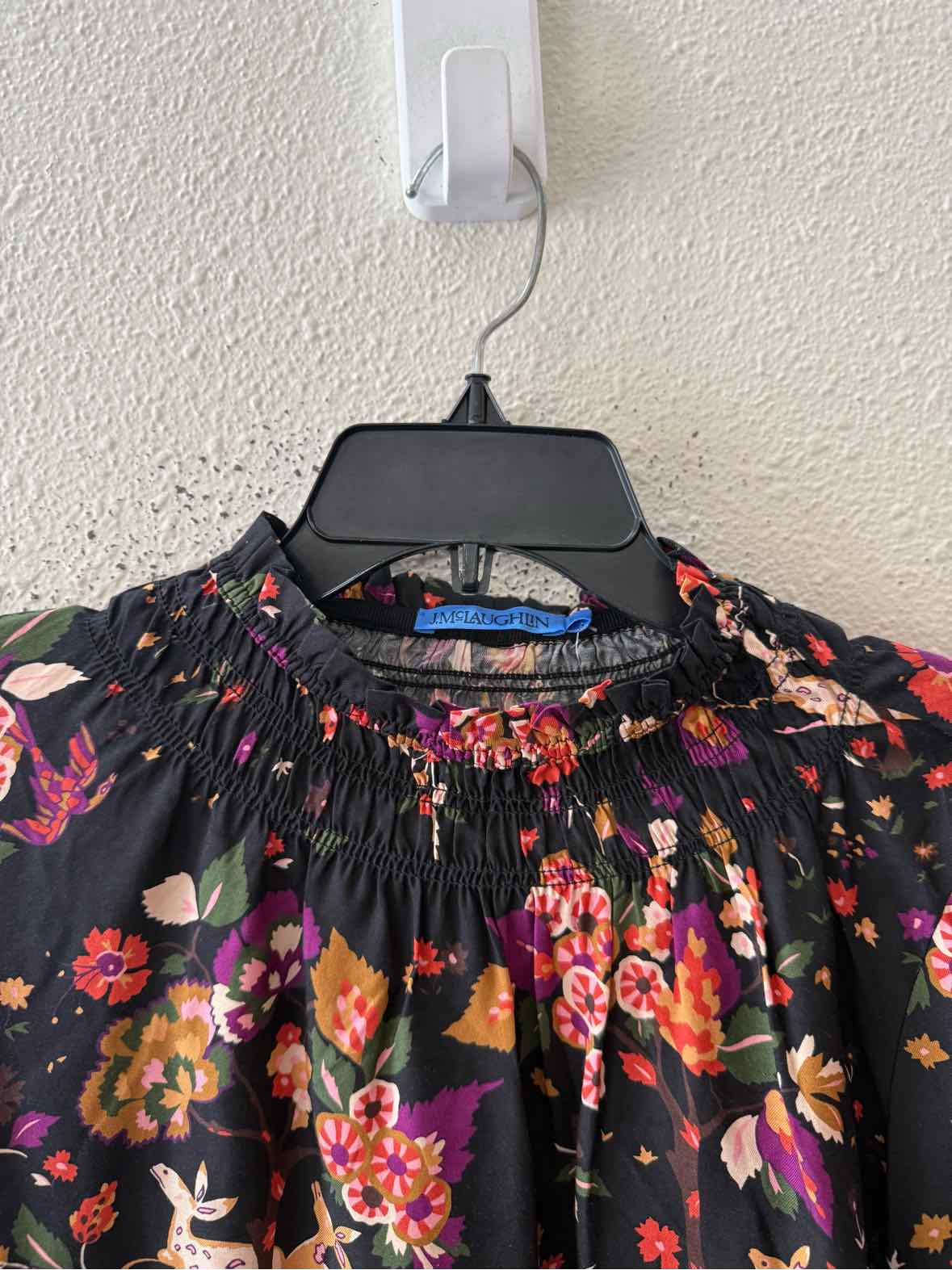 J. McLaughlin Black Multi Size S Shirt