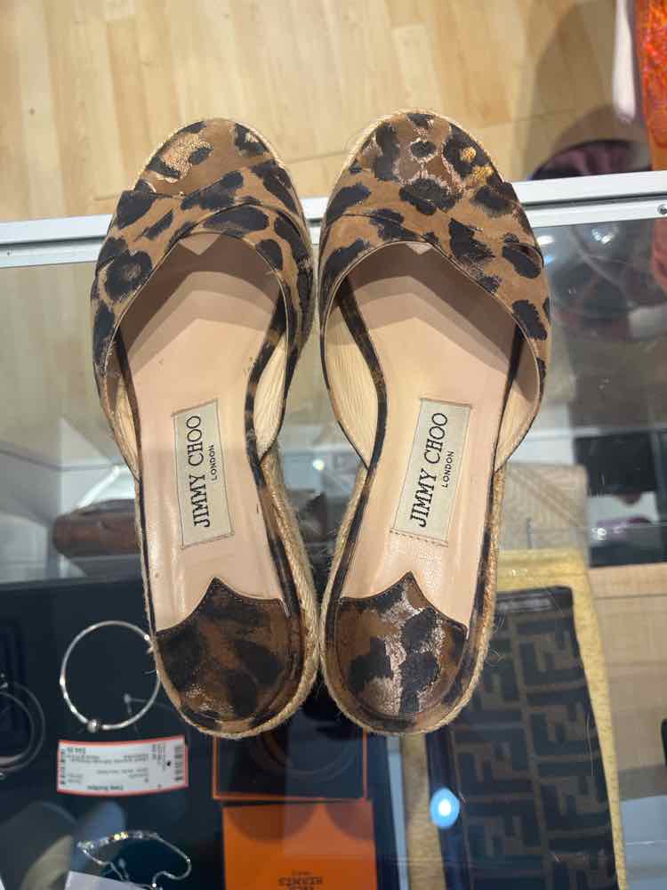 Jimmy Choo beige and leopard print Size 37 Shoes