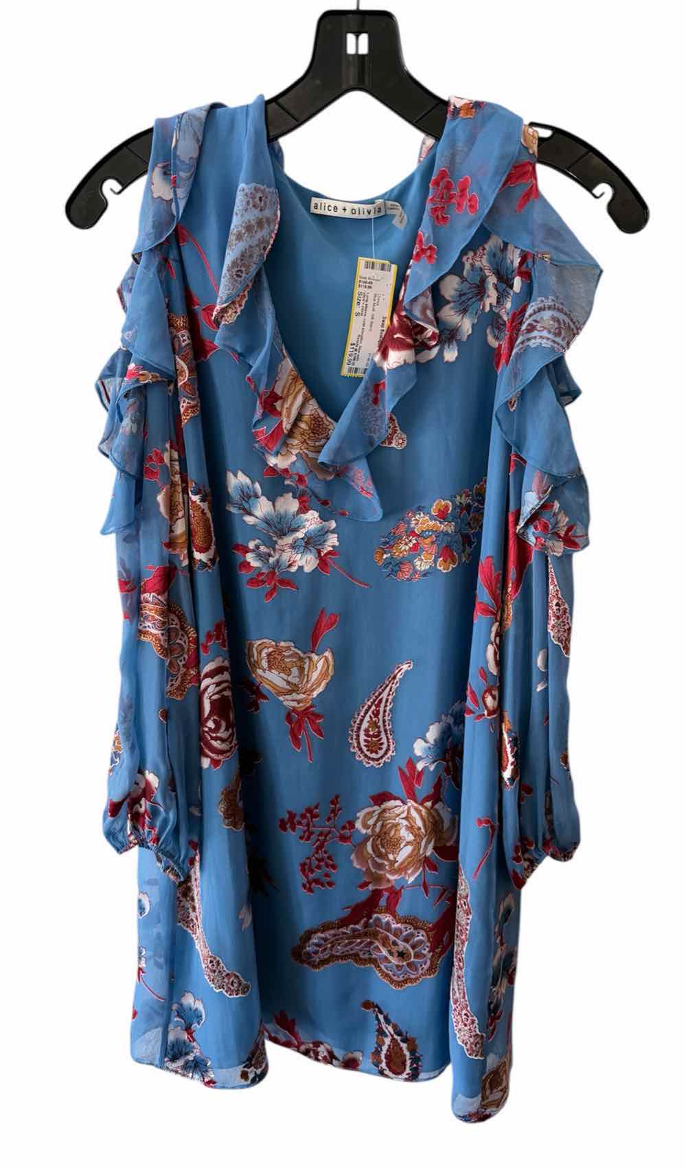 alice + olivia Blue Multi Size S Dress