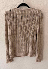 St John Collection by Marie Gray Beige and gold Size 12 Cardigan