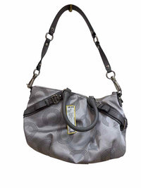 Coach Madison Dotted OP Art Sophia Satche Gray Handbag