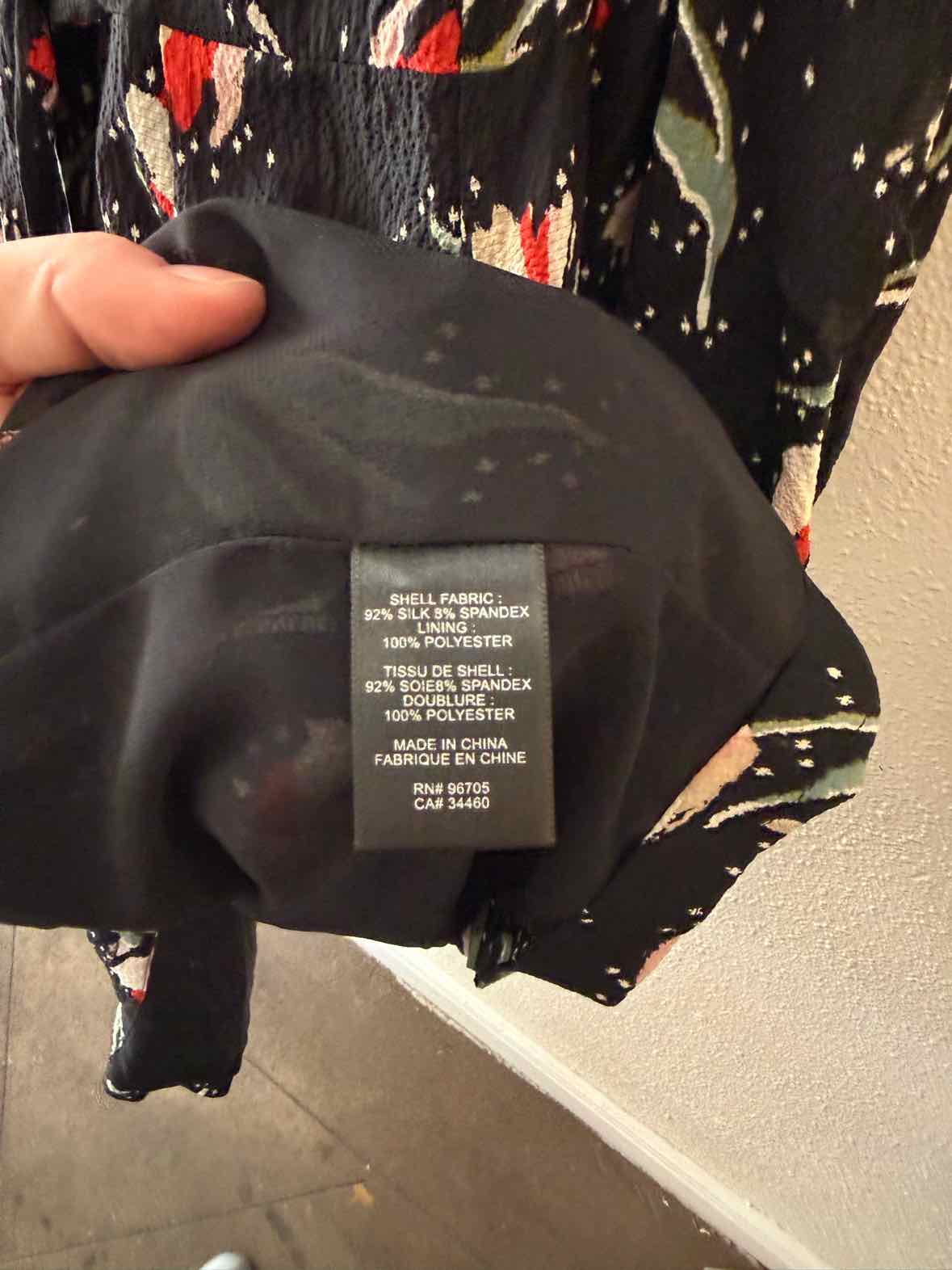 Rebecca Taylor Black Multi Size 6 Dress