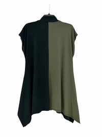 Joseph Ribkaff Olive/Black Size 4 Tunic