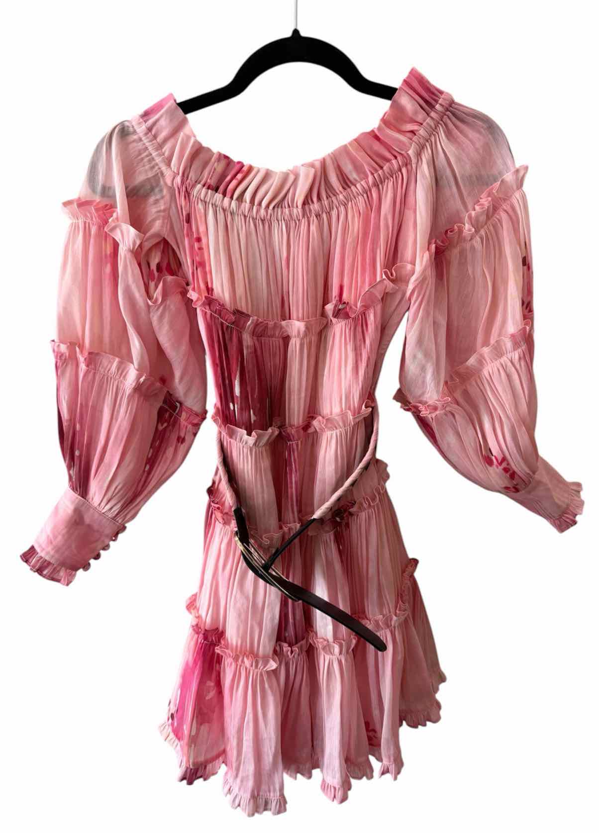 Leo Lin Pink Multi Size 6 Dress