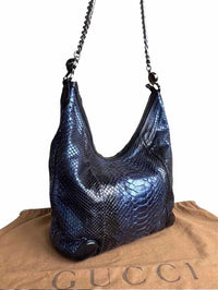 Gucci Galaxy Python Dark Blue Handbag
