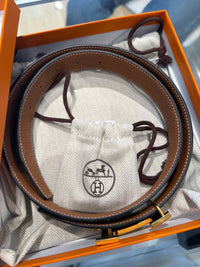 Hermes black and brown Belt