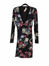 Roberto Cavalli black and multi Size 42 Dress