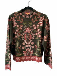 thml Green and Pink Size M Sweater