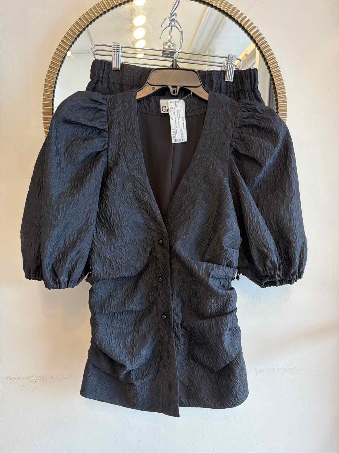 Ganni Black Size 34 2 PC Dress