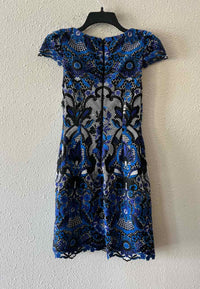 alice + olivia Black Multi Size 0 Dress