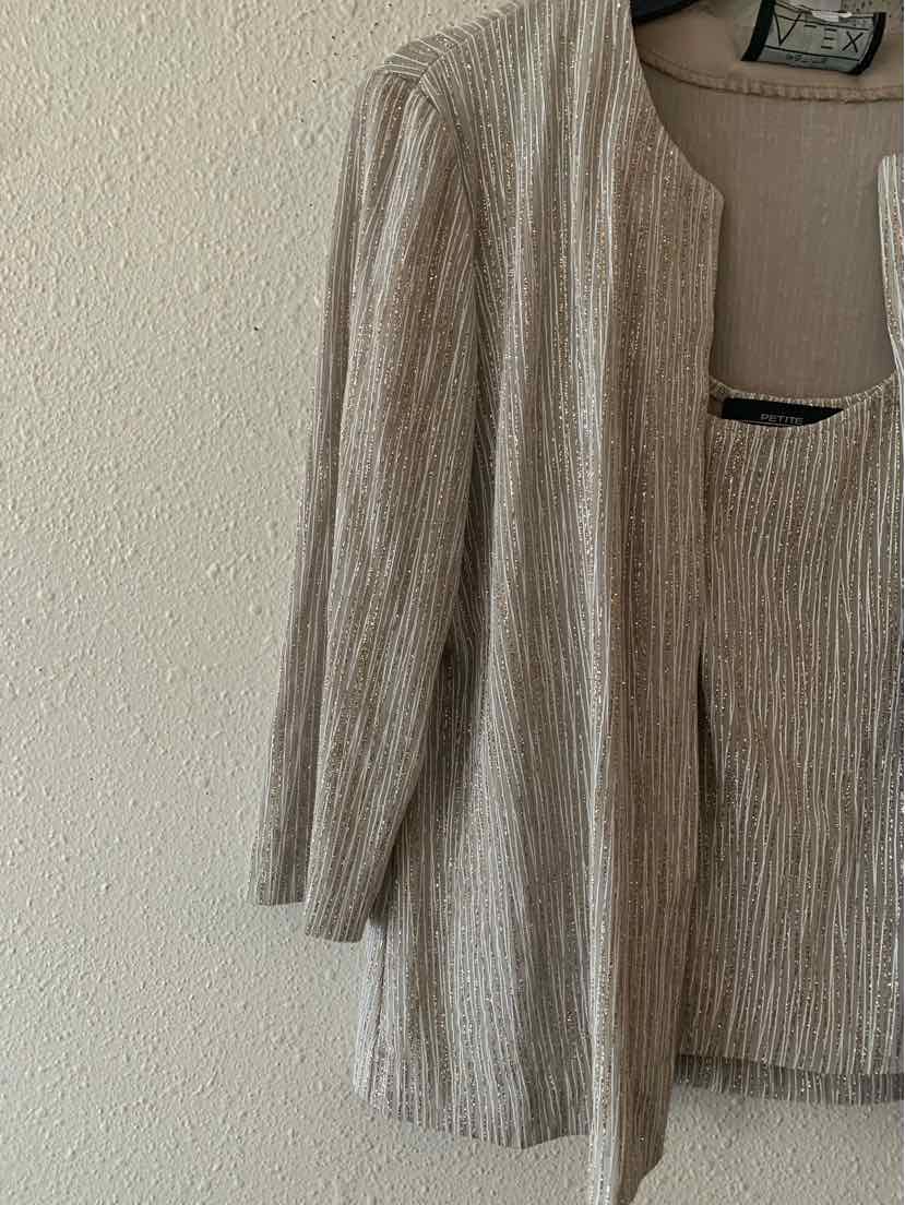 Alex Evenings Champagne Multi Size MP Tank Top