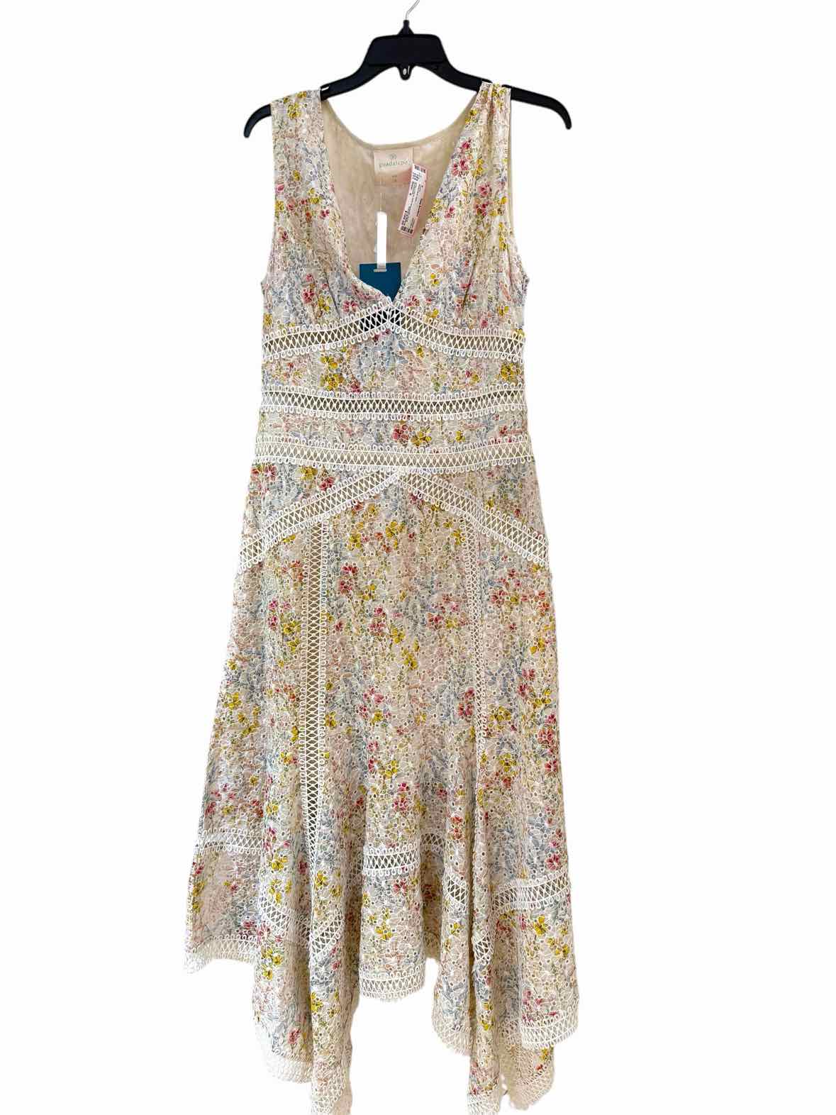 Guadalupe White Multi Size S Dress