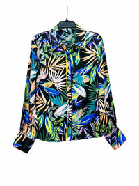 Milly Black Multi Size L Blouse
