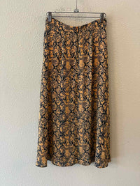BCBGMax Azria Orange and Navy Size 0 Skirt