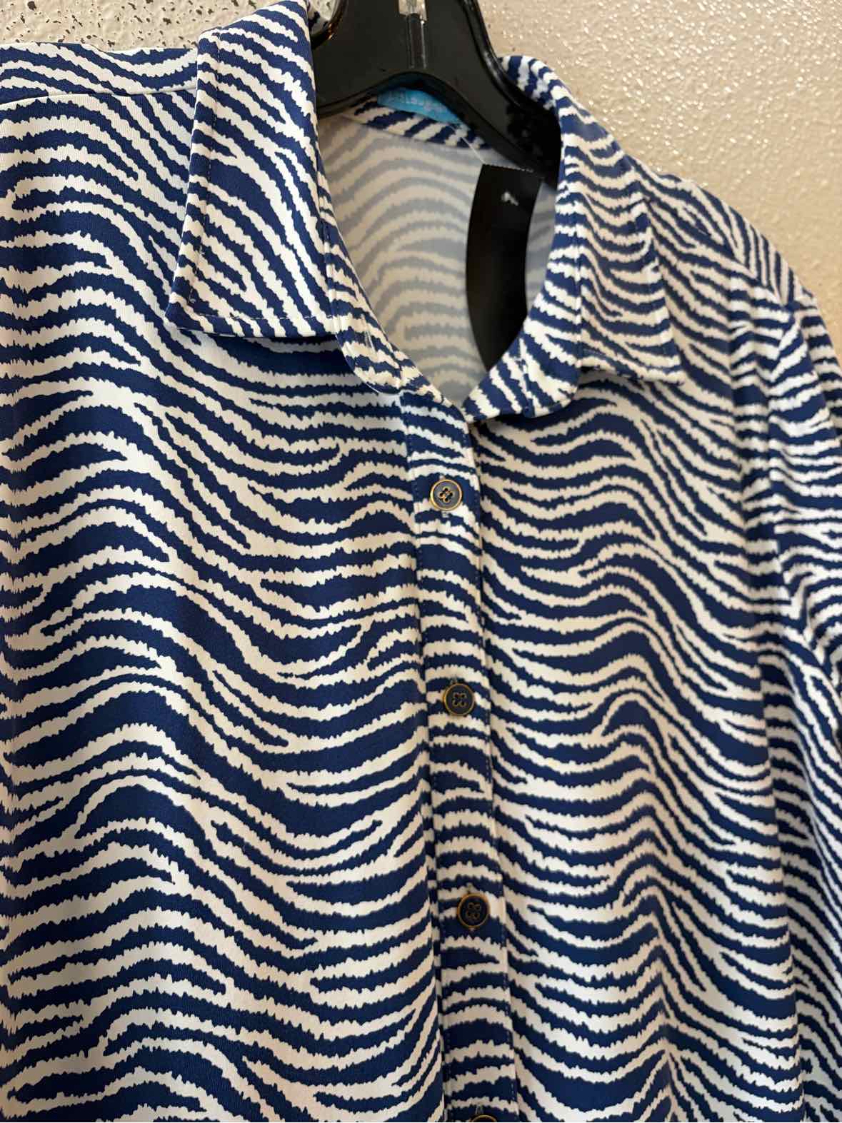 J. McLaughlin Navy and White Size L Dress