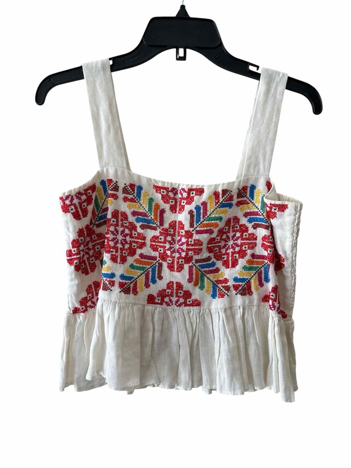 Carolina K White Multi Size M Tank Top