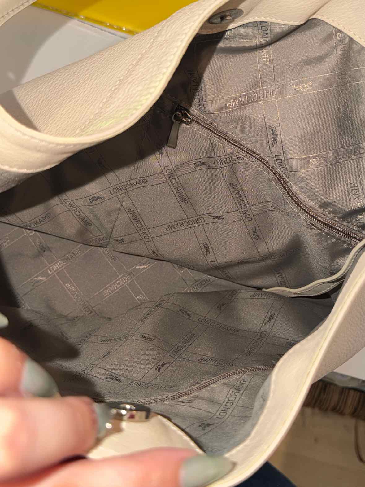 Longchamp Cream Handbag