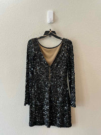 Aidan Mattox Black Size 6 Dress
