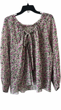 Pearl by Lela Rose Ivory Multi Size L Shirt