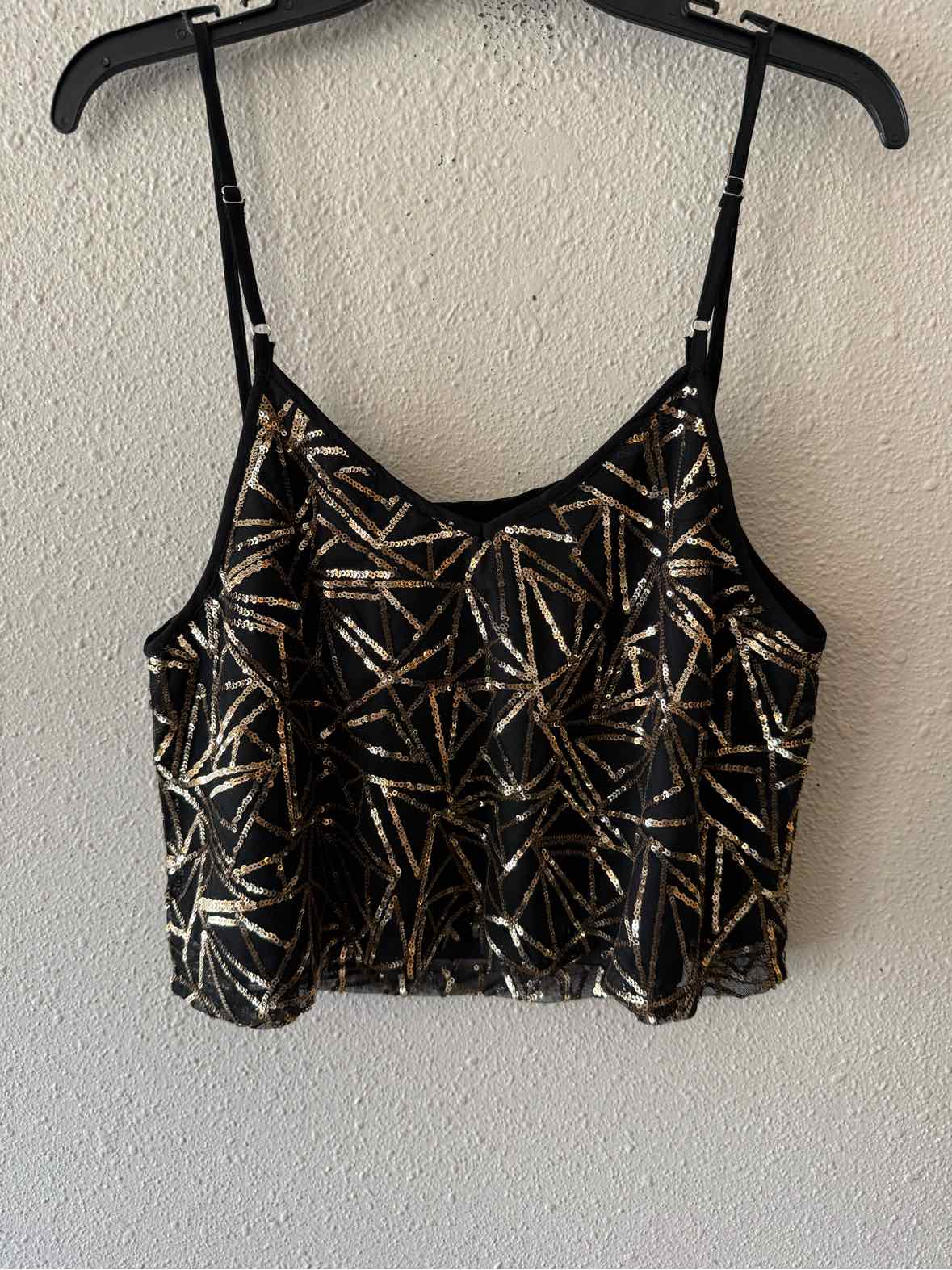 Ark & Co Black and Gold Size L Camisole