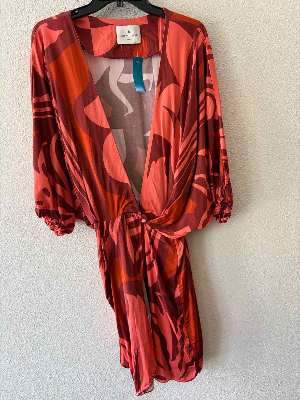 Eugenia Fernandez Rust and Sorbet Size L Dress