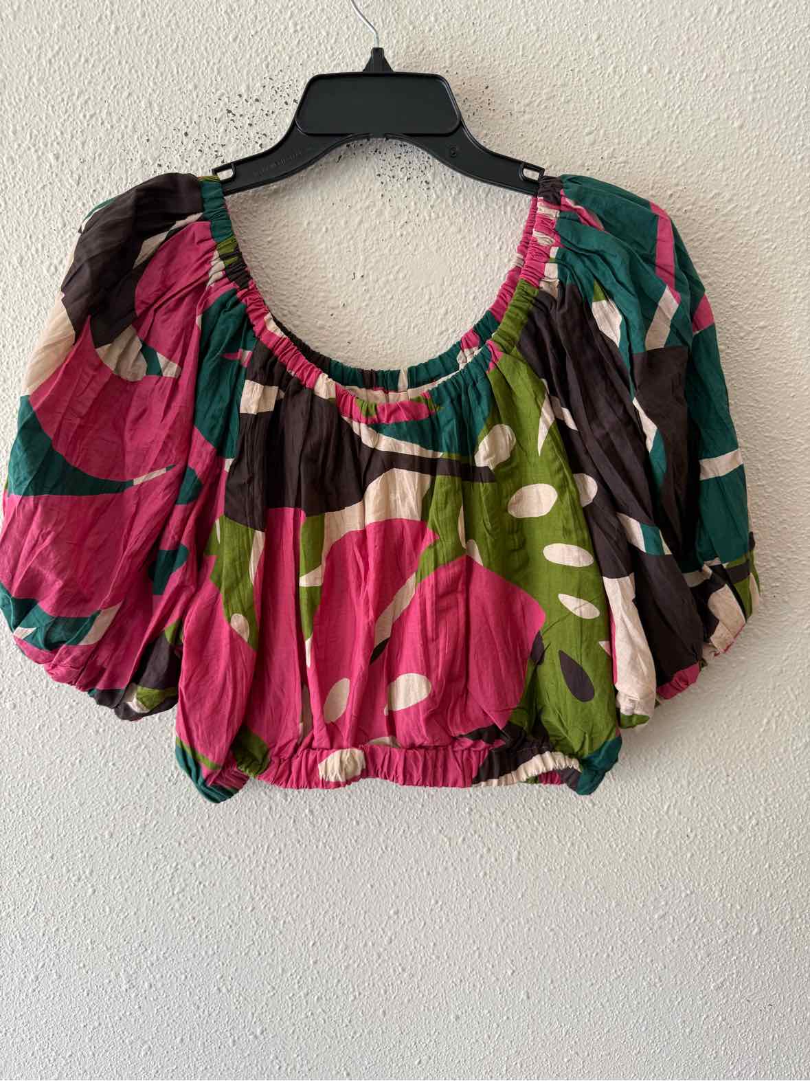 Velvet by G&S teal and pink Size S Shirt