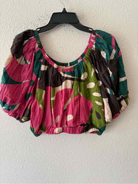 Velvet by G&S teal and pink Size S Shirt