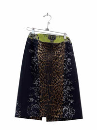 Elie Tahari black lime and brown Size 4 Skirt