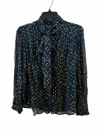 by Anthropologie Navy and Gold Size S Shirt