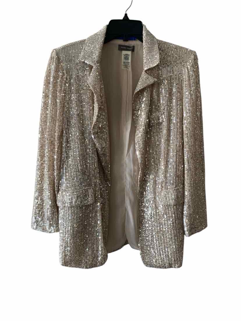 Sans Souci Cream and Silver Size S Blazer