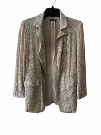 Sans Souci Cream and Silver Size S Blazer