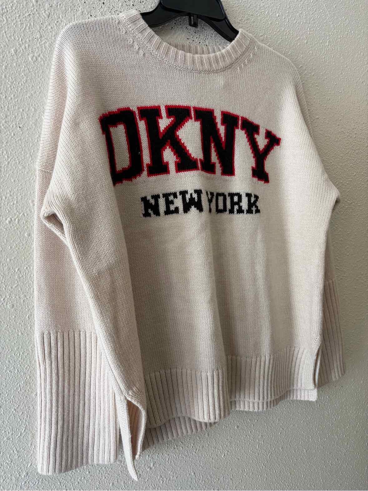 DKNY Jeans Cream Multi Size S Sweater