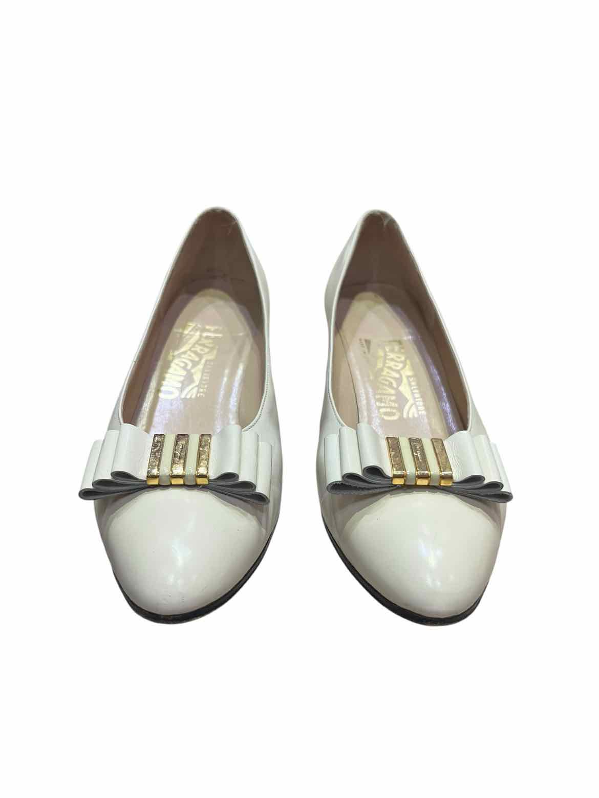 Salvador Ferragamo Cream Size 7.5 Shoes